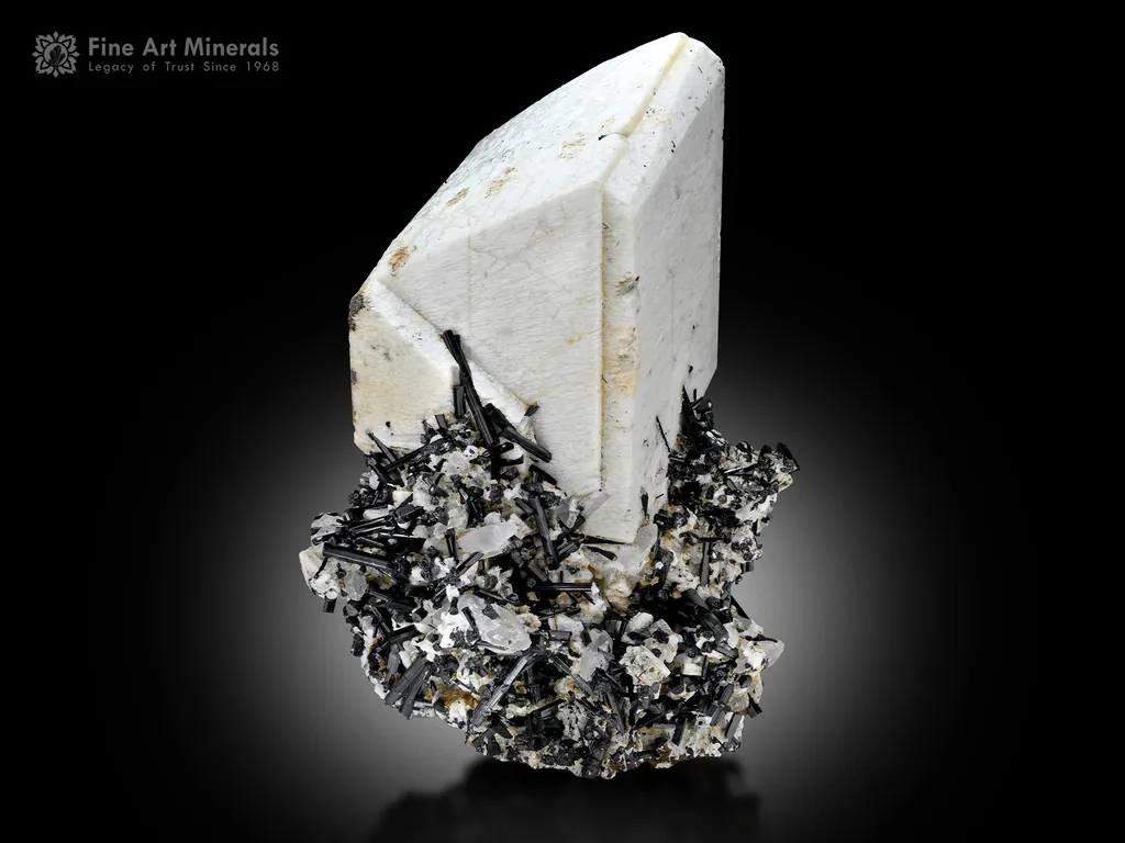 Feldspar with Schorl and Quartz from Pakistan image