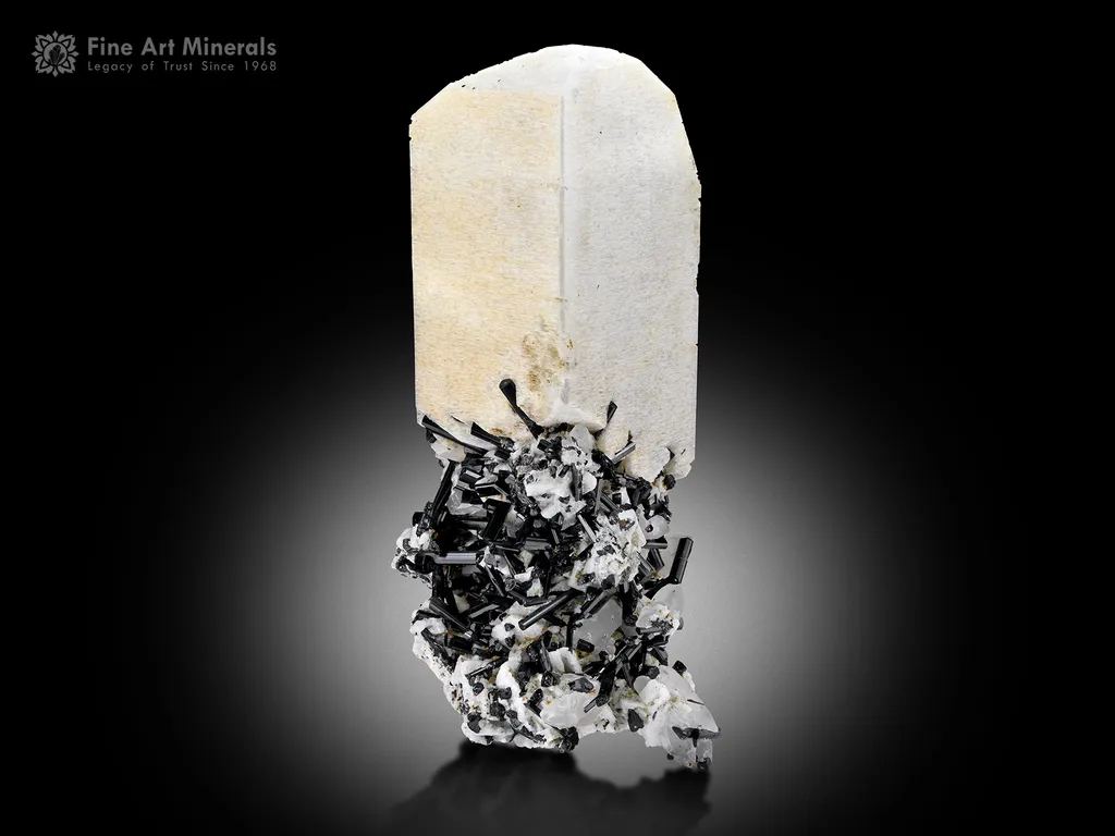Feldspar with Schorl and Quartz from Pakistan image