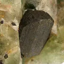 Ferberite on Fluorite - image 1