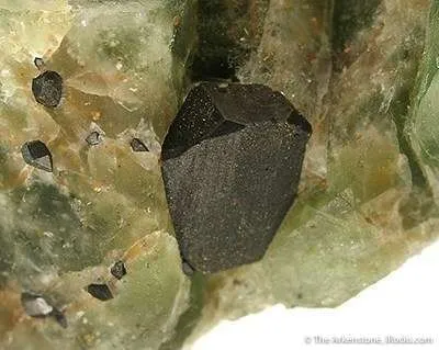Ferberite on Fluorite - image 2