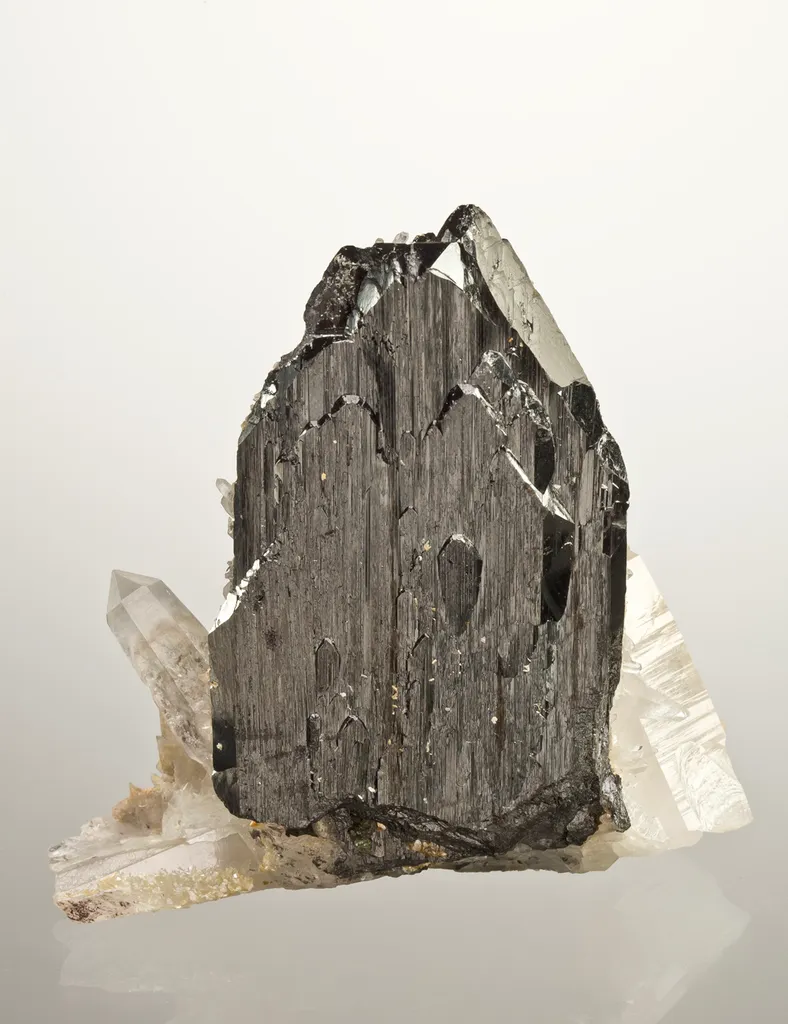 Ferberite on Quartz image