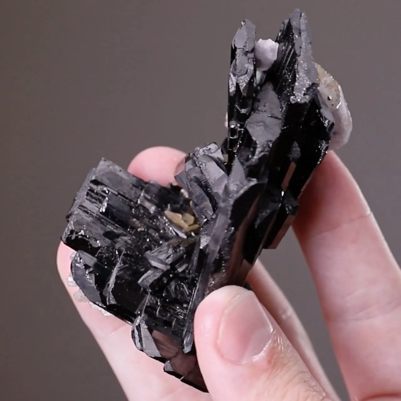 Ferberite with Fluorapatite Siderite and Fluorite - image 2