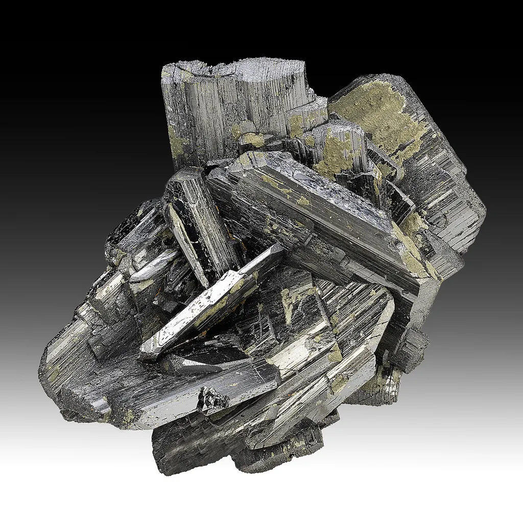 Ferberite with Pyrite, Arsenopyrite image