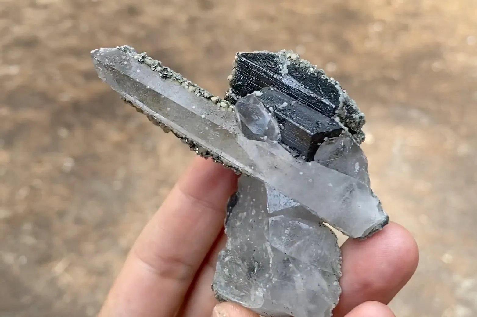 Ferberite with Quartz - image 5