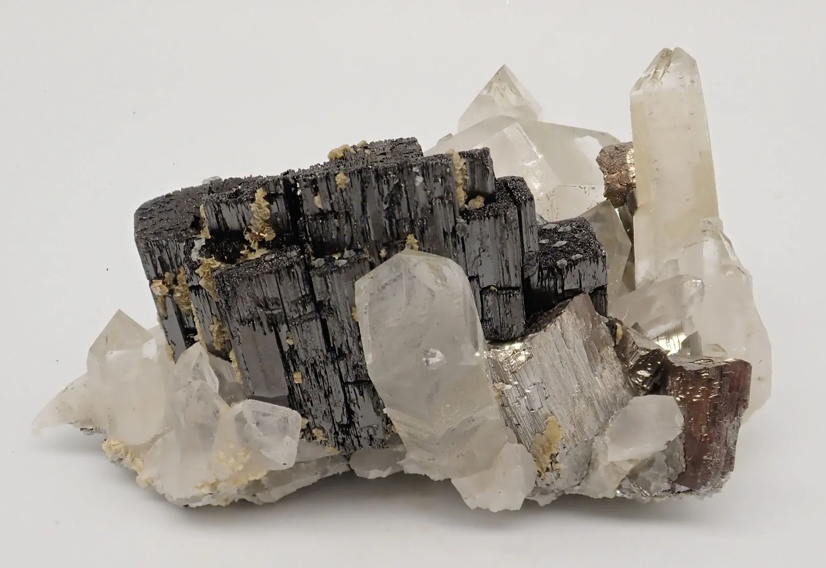 Ferberite with Quartz and Sphalerite - image 2