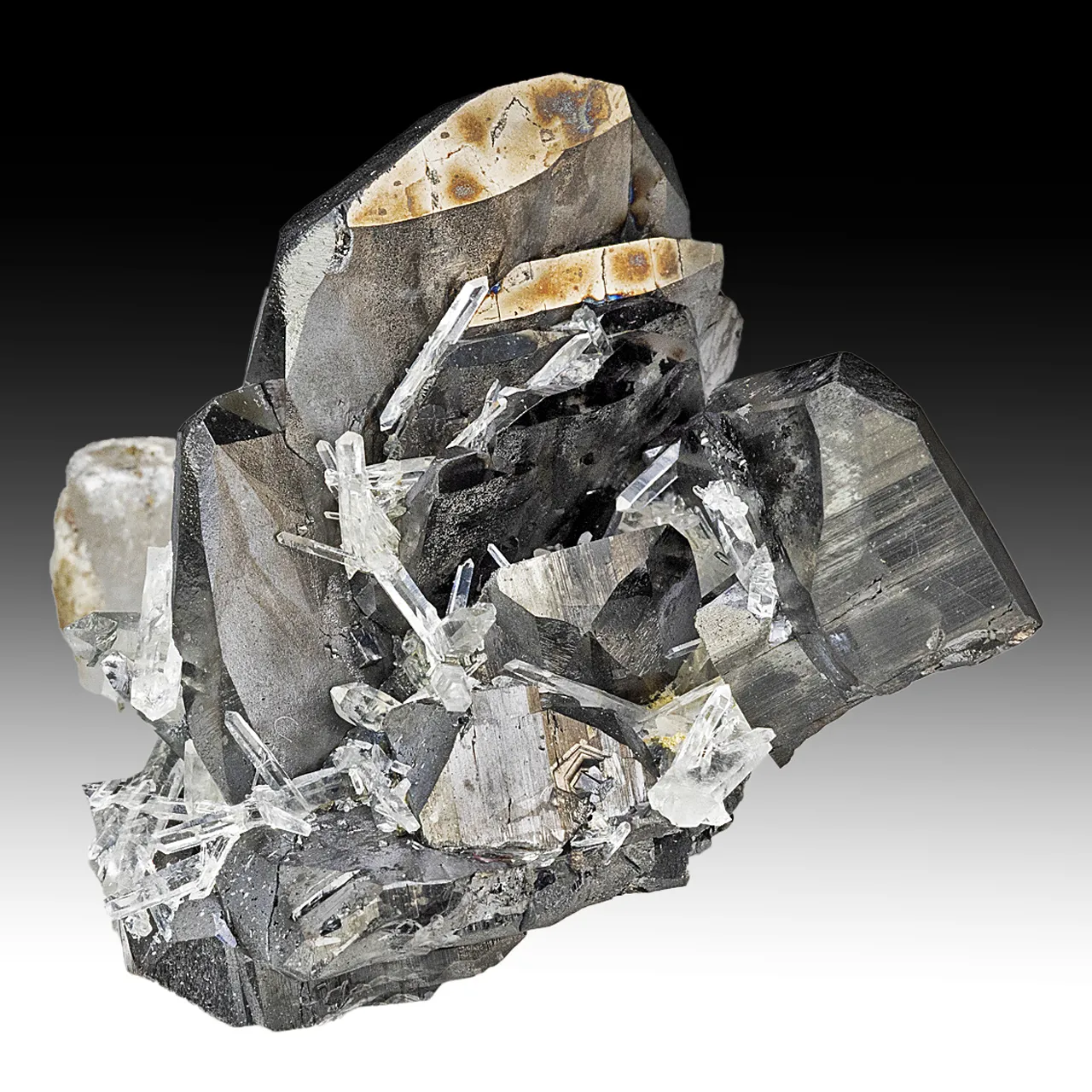 Ferberite with Quartz - image 1