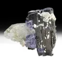 Ferberite with Quartz, Fluorite - image 1