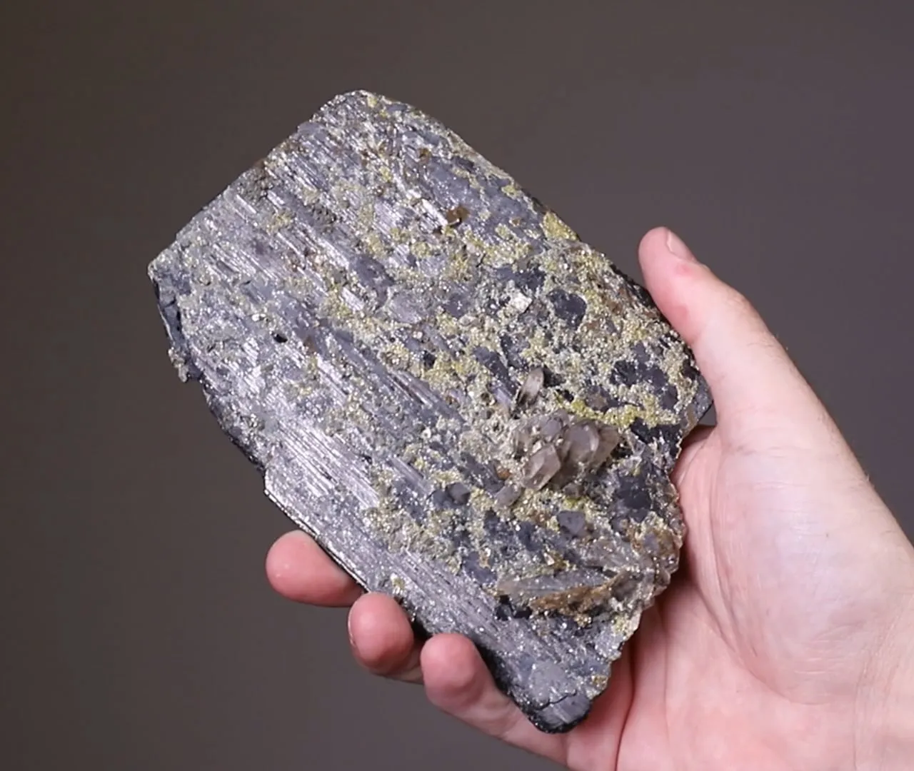 Ferberite with Quartz Galena, Pyrite and Epidote - image 2