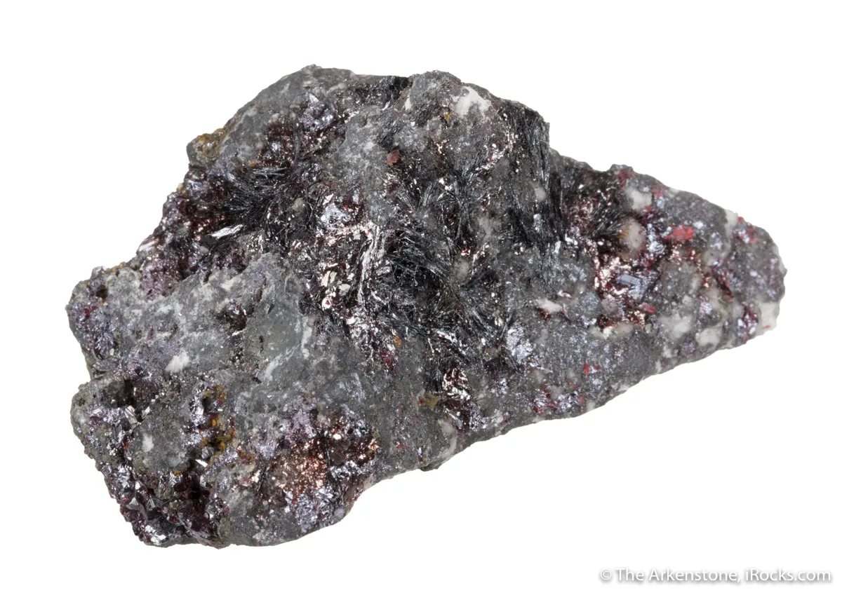 Fettelite on Proustite (structure co-type) - image 4