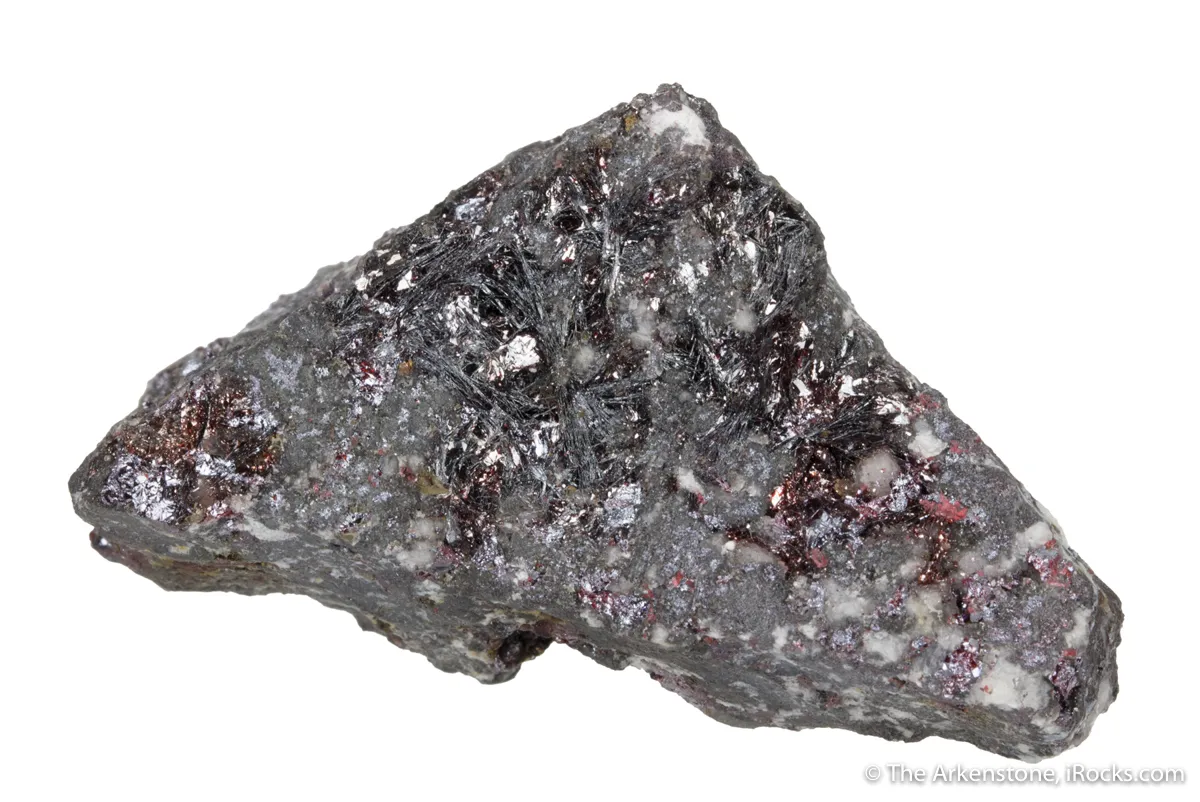 Fettelite on Proustite (structure co-type) - image 3