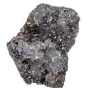 Fettelite on Proustite (structure co-type) - image 5