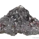 Fettelite on Proustite (structure co-type) - image 2