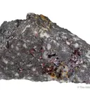 Fettelite on Proustite (structure co-type) - image 5