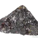 Fettelite on Proustite (structure co-type) - image 3