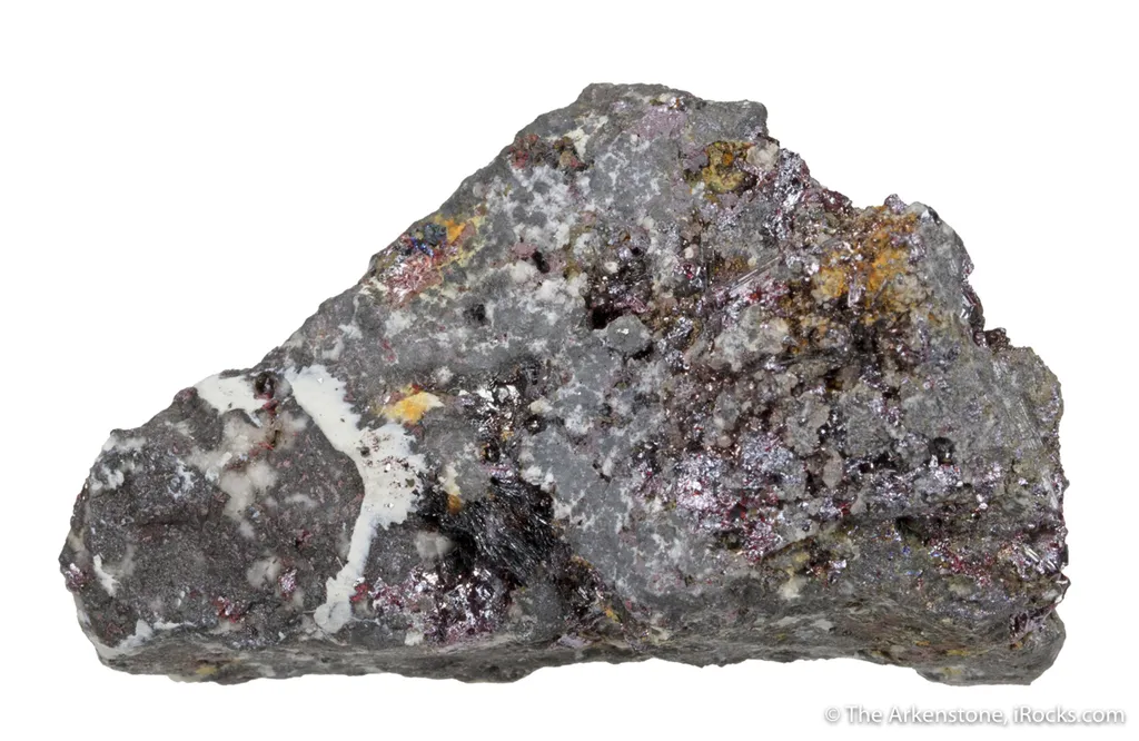 Fettelite on Proustite (structure co-type) - image 6