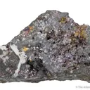 Fettelite on Proustite (structure co-type) - image 6