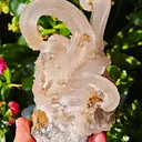Fibrous Gypsum var. Selenite from Morocco. Beautifull ram’s-horn shape. Its organic fluid elegance is mesmerizing to anyone who sees it - image 10