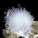 Fine Scolecite Spray Flower on Basalt Matrix - Collector’s Zeolite Specimen from Nashik, India - image 3