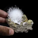 Fine Scolecite Spray Flower on Basalt Matrix - Collector’s Zeolite Specimen from Nashik, India - image 7