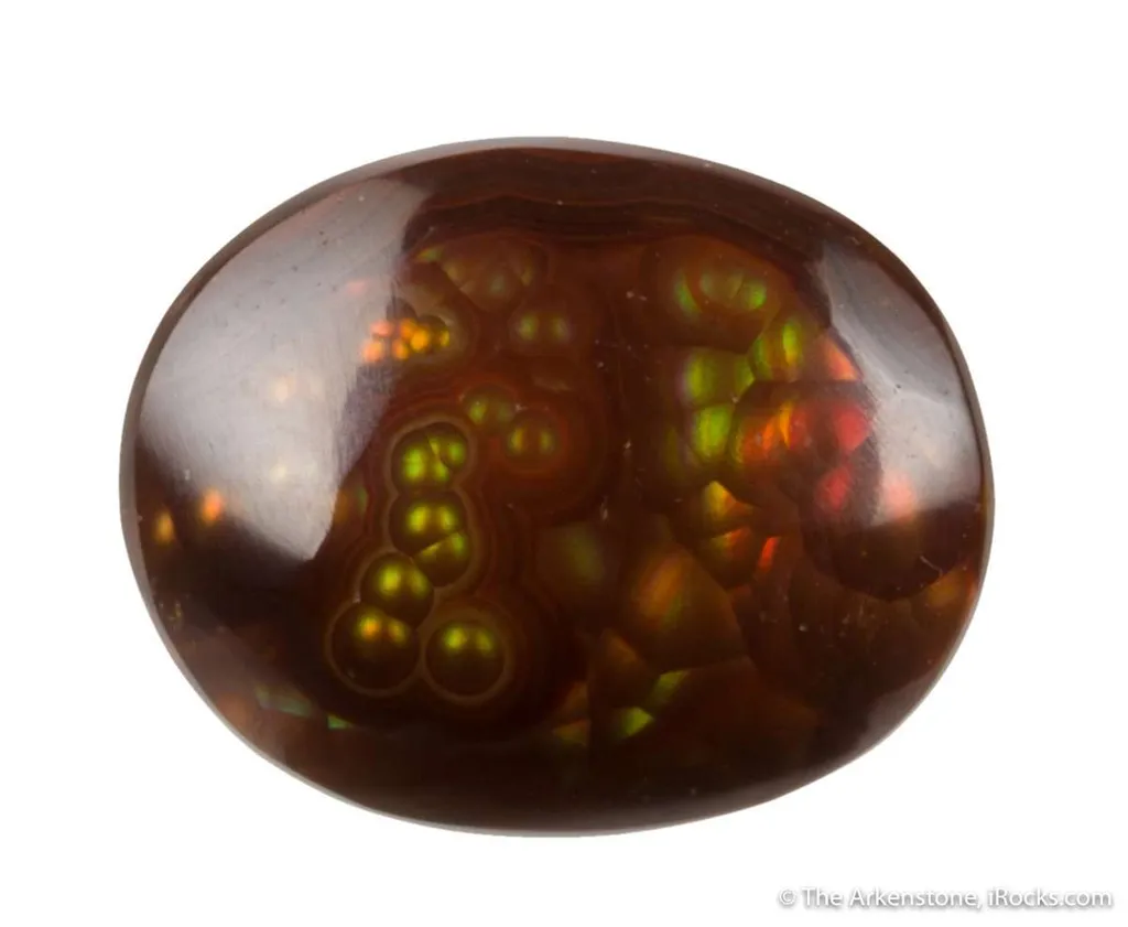 Fire Agate (rough & cut set) - image 2