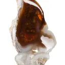 Fire Agate (rough & cut set) - image 3