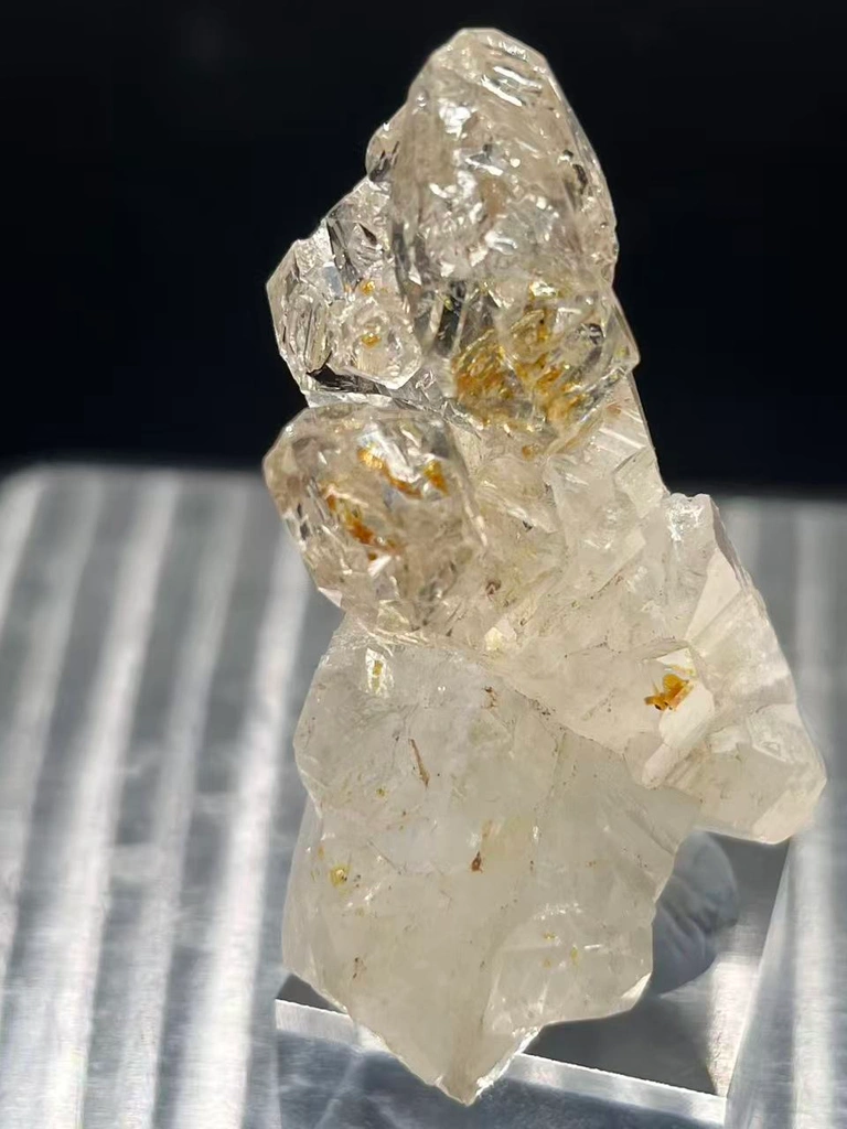 Firefly Petroleum Skeletal Quartz Cluster, Madagascar – Natural Matrix Specimen - image 3