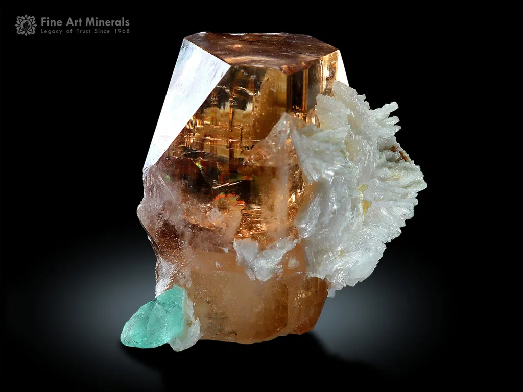 Floater Topaz with Fluorite from Pakistan - image 2