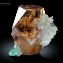 Floater Topaz with Fluorite from Pakistan - image 2