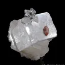 Florencite-(Ce) on Magnesite with Quartz -  (illustrated) - image 3