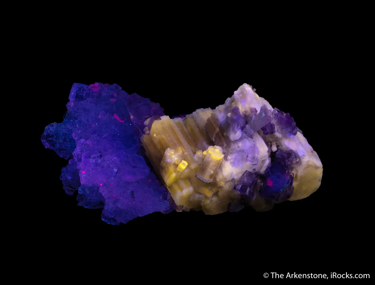 Fluorapatite and Fluorite (fluorescent) - image 1