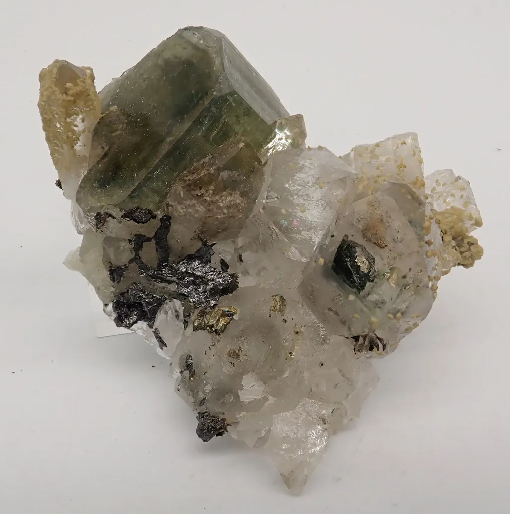 Fluorapatite and Quartz with inclusions image