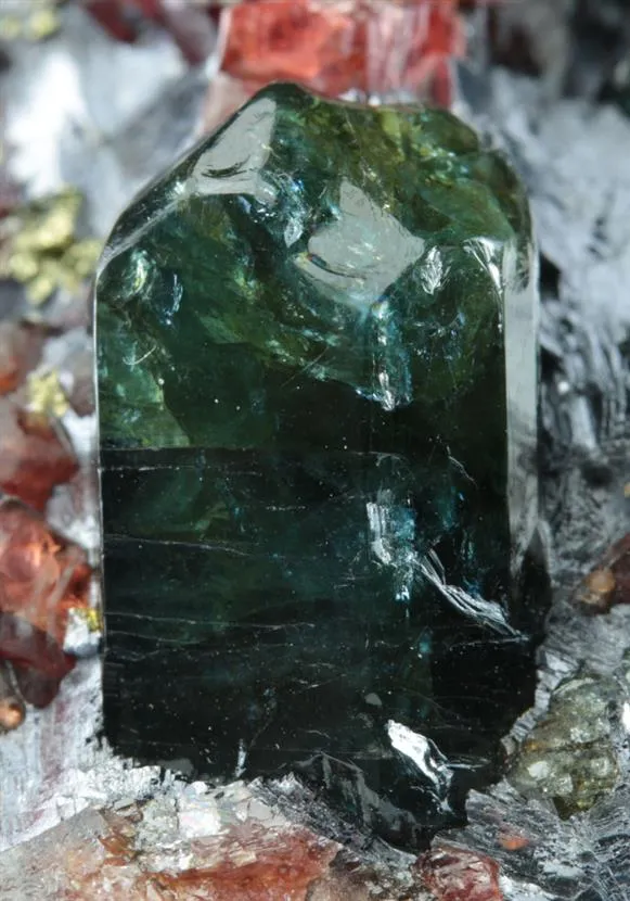 Fluorapatite and Rhodonite with Galena - image 1