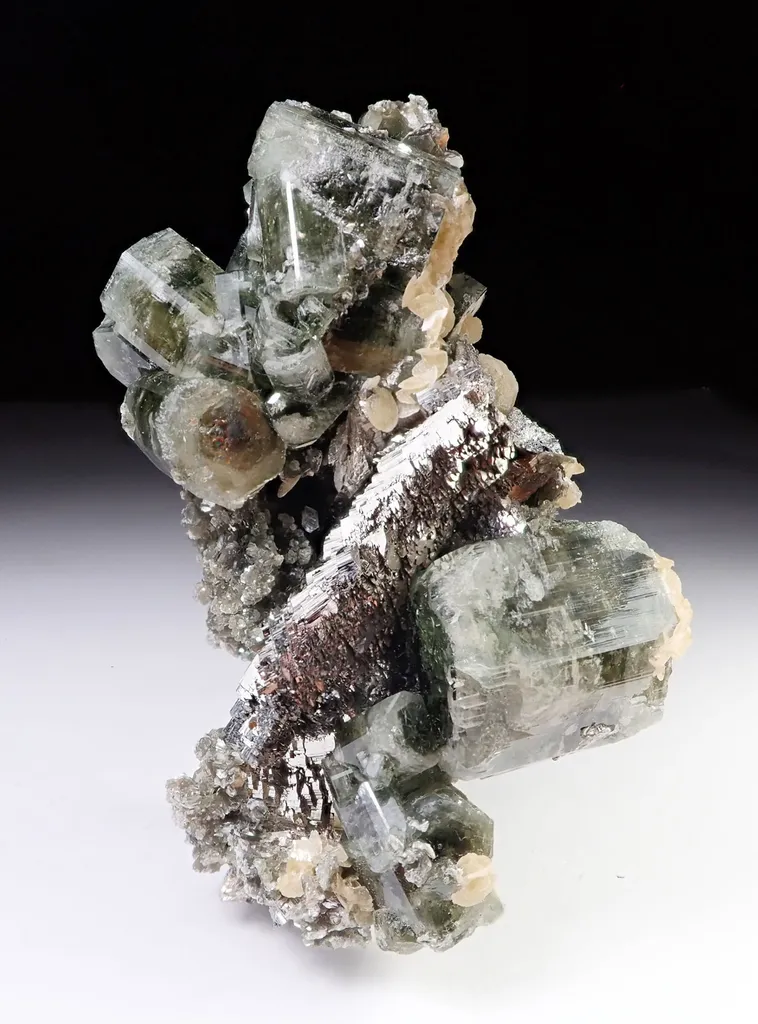 Fluorapatite, Arsenopyrite, Siderite image