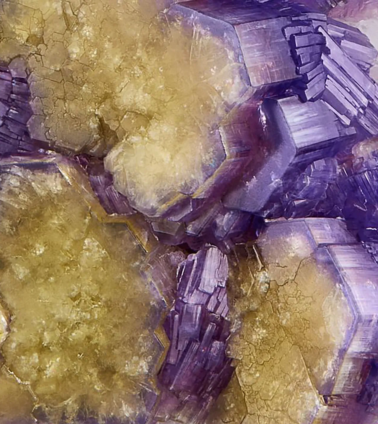 Fluorapatite (bi-color) with Cleavelandite, Afghanistan - image 3