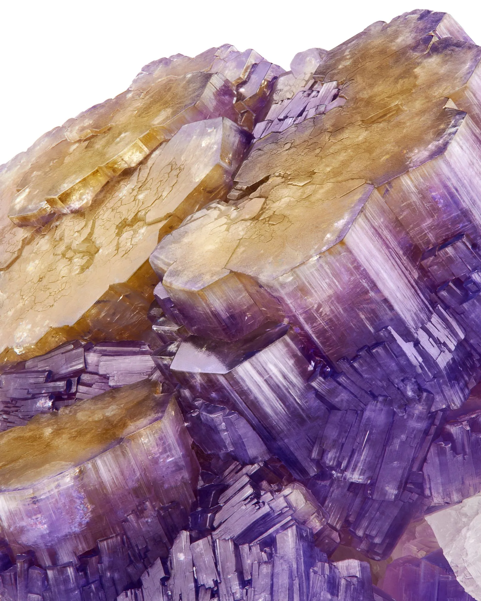Fluorapatite (bi-color) with Cleavelandite, Afghanistan - image 2