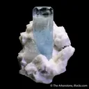 Fluorapatite inclusion in Beryl var. Aquamarine - image 4