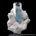Fluorapatite inclusion in Beryl var. Aquamarine - image 6
