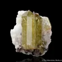 Fluorapatite on Hyalite - image 1