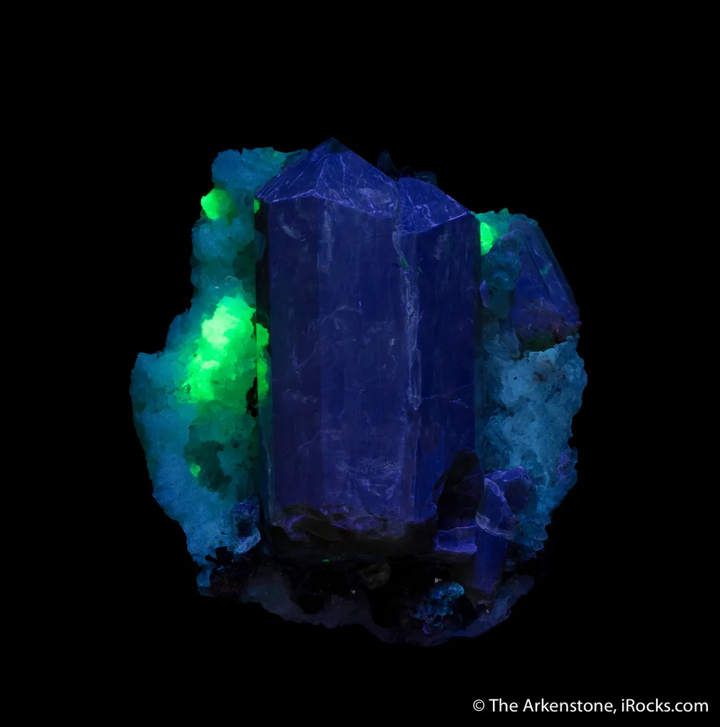 Fluorapatite on Hyalite - image 3
