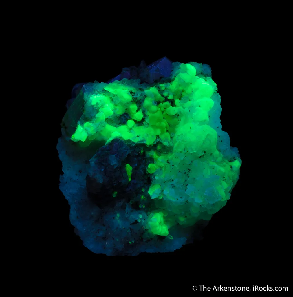 Fluorapatite on Hyalite - image 4