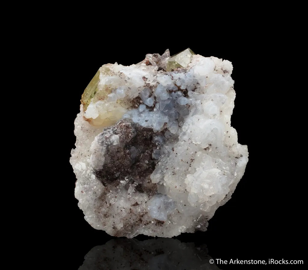 Fluorapatite on Hyalite - image 2