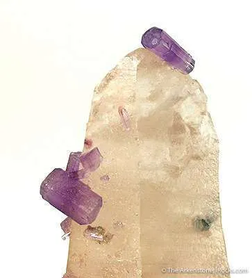Fluorapatite on Quartz (Floater) - image 3