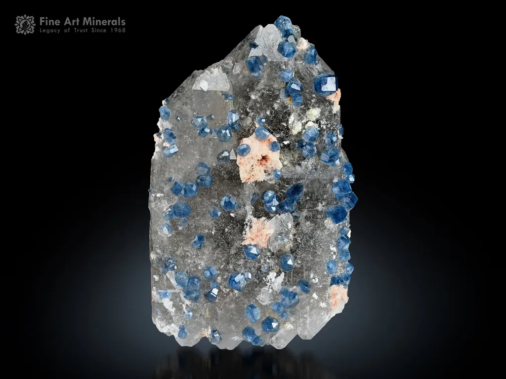 Fluorapatite on Quartz from Brazil image