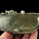 Fluorapatite on Smoky Quartz With Arsenopyrite, Calcite, Siderite - image 4