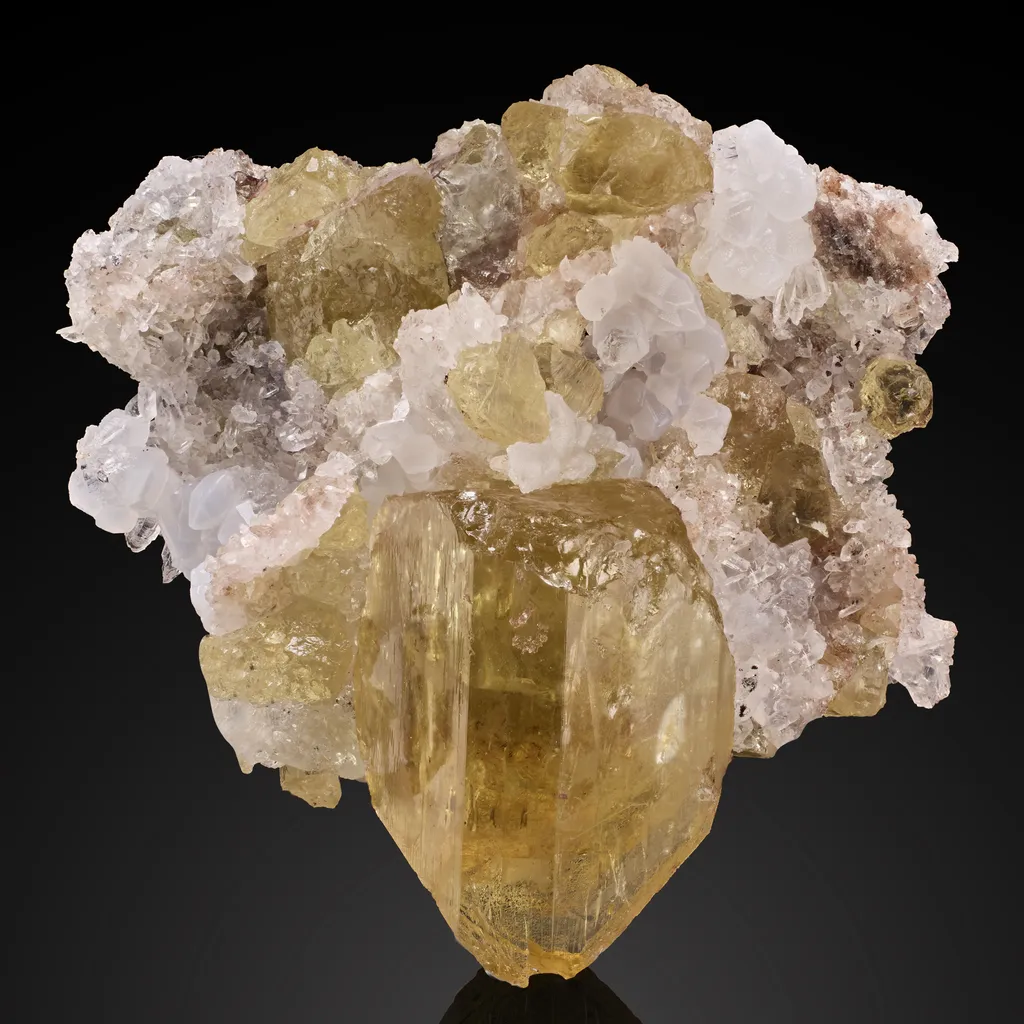 Fluorapatite, Quartz