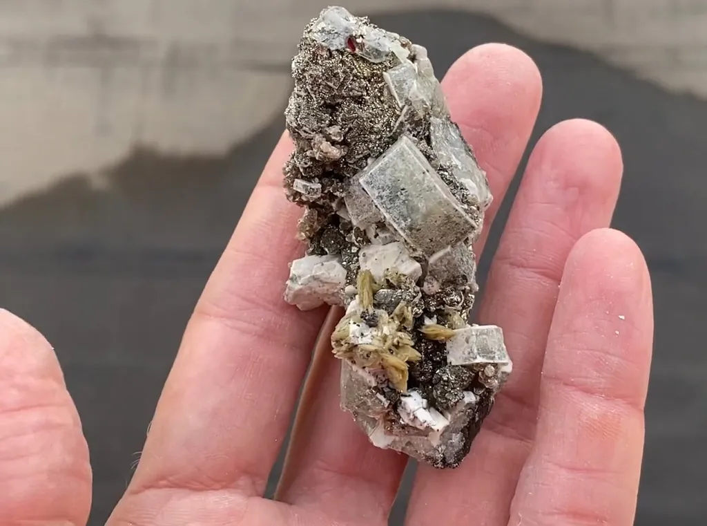 Fluorapatite, Siderite image