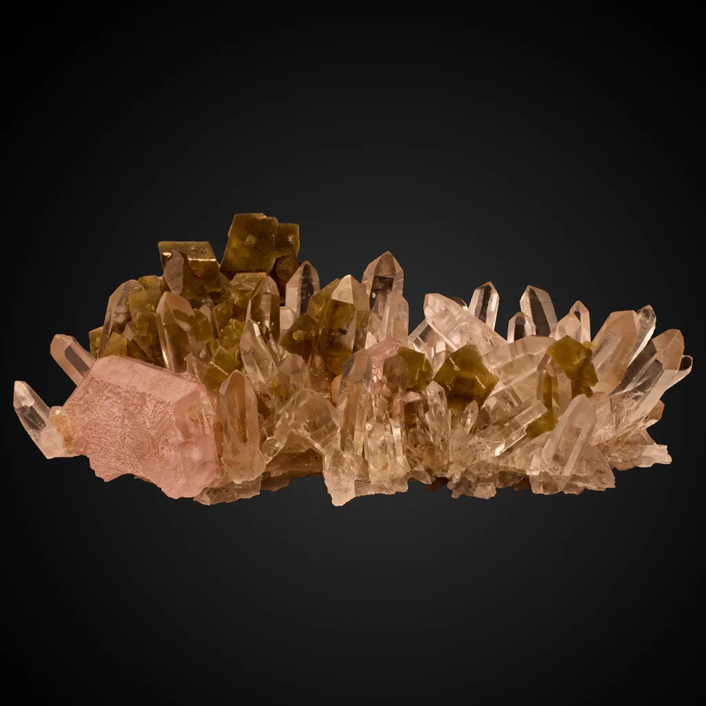 Fluorapatite, Siderite, Quartz image