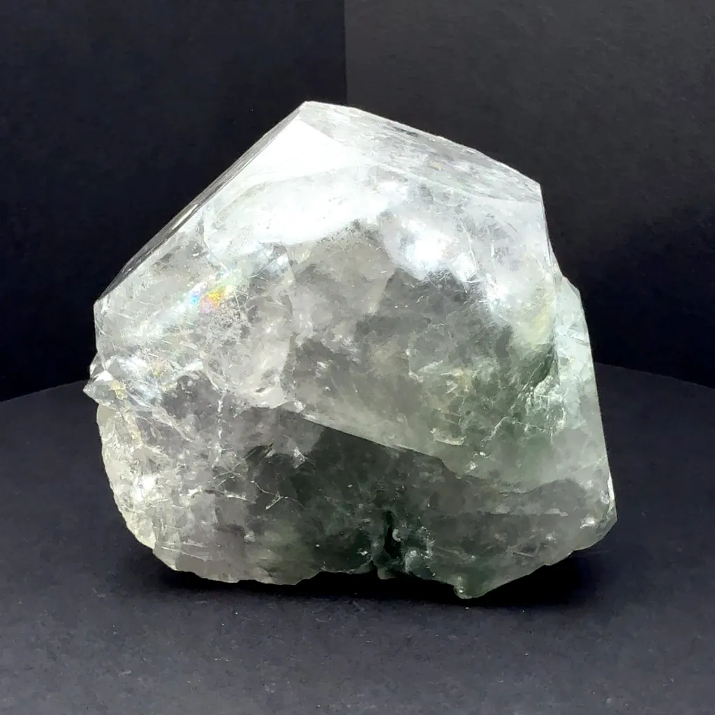 Fluorapatite w/ Actinolite v. Byssolite - Pakistan, KP Province, Mohmand District, Warsak Intrusions, Ganadao - image 3