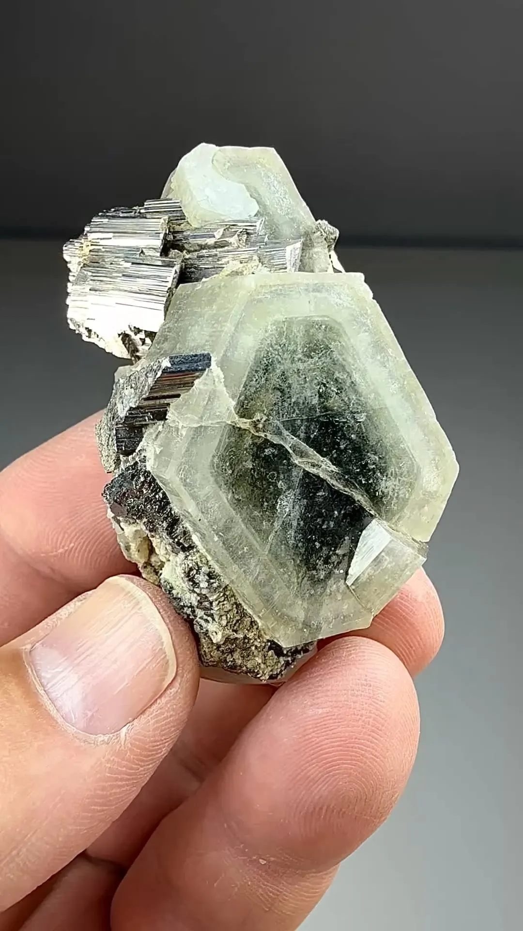 Fluorapatite with Arsenopyrite (1673) - image 2