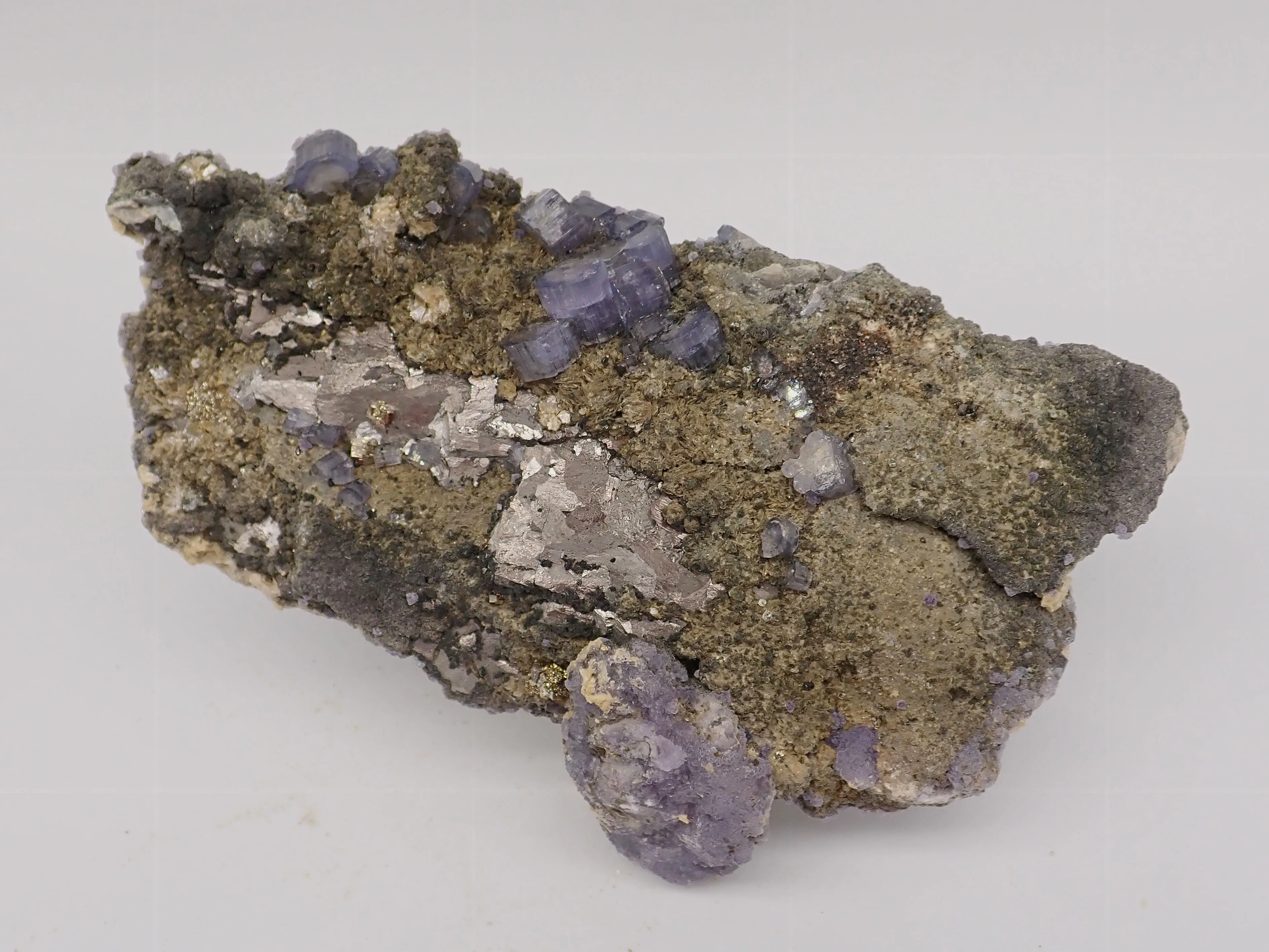 Fluorapatite with Arsenopyrite and Fluorite - image 4
